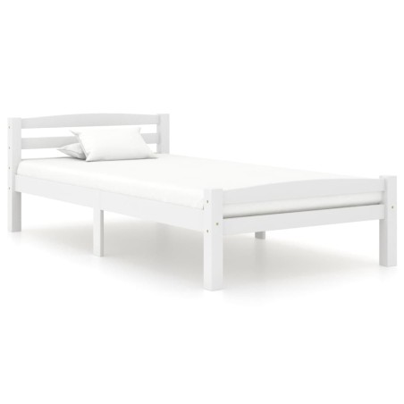 Giroletto Bianco in Legno Massello di Pino 90x200 cm