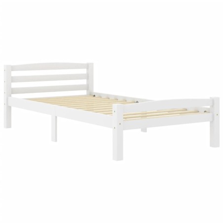 Giroletto Bianco in Legno Massello di Pino 90x200 cm