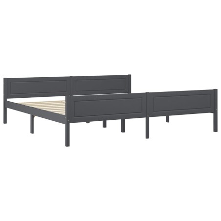 Giroletto Grigio in Legno Massello di Pino 200x200 cm