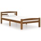 Giroletto Marrone Miele in Legno Massello di Pino 90x200 cm