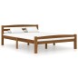 vidaXL Giroletto senza Materaso Ambrato in Legno di Pino 140x200 cm vidaXL Giroletto senza Materaso Ambrato in Legno di Pino 140x200 cm