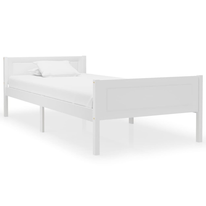 Giroletto Bianco in Legno Massello di Pino 90x200 cm