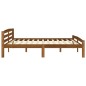 vidaXL Giroletto senza Materaso Ambrato in Legno Massello 200x200 cm