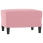 vidaXL Poggiapiedi Rosa 60x50x41 cm in Velluto vidaXL Poggiapiedi Rosa 60x50x41 cm in Velluto