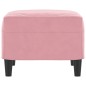 vidaXL Poggiapiedi Rosa 60x50x41 cm in Velluto vidaXL Poggiapiedi Rosa 60x50x41 cm in Velluto