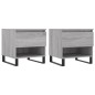 vidaXL Tavolini Salotto 2pz Grigio Sonoma 50x46x50cm Legno Multistrato