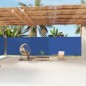 Tenda da Sole Laterale Retrattile Blu 200x1200 cm Tenda da Sole Laterale Retrattile Blu 200x1200 cm