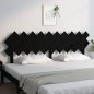 Testiera per Letto Nera 196x3x80,5 cm in Legno Massello di Pino Testiera per Letto Nera 196x3x80,5 cm in Legno Massello di Pino