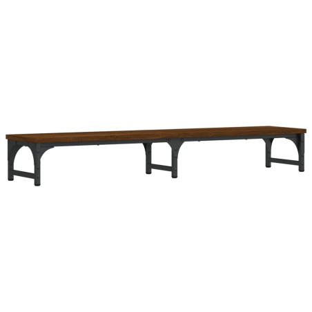 vidaXL Supporto Monitor Rovere Marrone 105x23x15,5cm Legno Multistrato