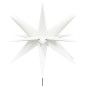 vidaXL Luce Stella Moravia con Picco Terra LED Pieghevole Bianca 57cm