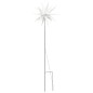 vidaXL Luce Stella Moravia con Picco Terra LED Pieghevole Bianca 57cm