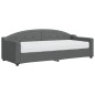 vidaXL Divano Letto con Materasso Grigio Scuro 80x200 cm in Tessuto vidaXL Divano Letto con Materasso Grigio Scuro 80x200 cm in Tessuto