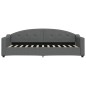 vidaXL Divano Letto con Materasso Grigio Scuro 80x200 cm in Tessuto vidaXL Divano Letto con Materasso Grigio Scuro 80x200 cm in Tessuto
