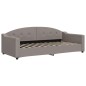 vidaXL Divano Letto con Materasso Tortora 90x200 cm in Tessuto vidaXL Divano Letto con Materasso Tortora 90x200 cm in Tessuto