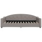 vidaXL Divano Letto con Materasso Tortora 90x200 cm in Tessuto vidaXL Divano Letto con Materasso Tortora 90x200 cm in Tessuto