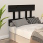 Testiera per Letto Nera 103,5x3x81 cm Legno Massello di Pino Testiera per Letto Nera 103,5x3x81 cm Legno Massello di Pino