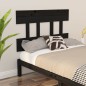 Testiera per Letto Nera 103,5x3x81 cm Legno Massello di Pino Testiera per Letto Nera 103,5x3x81 cm Legno Massello di Pino