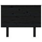 Testiera per Letto Nera 104x6x82,5 cm Legno Massello di Pino Testiera per Letto Nera 104x6x82,5 cm Legno Massello di Pino