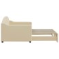 vidaXL Divano Letto con Letto Estraibile Crema 80x200 cm Tessuto vidaXL Divano Letto con Letto Estraibile Crema 80x200 cm Tessuto