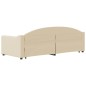 vidaXL Divano Letto con Letto Estraibile Crema 80x200 cm Tessuto vidaXL Divano Letto con Letto Estraibile Crema 80x200 cm Tessuto