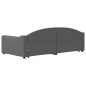 vidaXL Divano Letto con Letto Estraibile Grigio Scuro 100x200 Tessuto vidaXL Divano Letto con Letto Estraibile Grigio Scuro 100x200 Tessuto