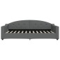 vidaXL Divano Letto con Letto Estraibile Grigio Scuro 100x200 Tessuto vidaXL Divano Letto con Letto Estraibile Grigio Scuro 100x200 Tessuto