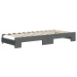 vidaXL Divano Letto con Letto Estraibile Grigio Scuro 100x200 Tessuto vidaXL Divano Letto con Letto Estraibile Grigio Scuro 100x200 Tessuto