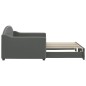 vidaXL Divano Letto con Letto Estraibile Grigio Scuro 90x190cm Tessuto vidaXL Divano Letto con Letto Estraibile Grigio Scuro 90x190cm Tessuto