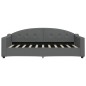 vidaXL Divano Letto con Letto Estraibile Grigio Scuro 90x190cm Tessuto vidaXL Divano Letto con Letto Estraibile Grigio Scuro 90x190cm Tessuto