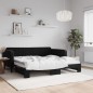 vidaXL Divano Letto con Letto Estraibile Nero 90x190 cm in Velluto vidaXL Divano Letto con Letto Estraibile Nero 90x190 cm in Velluto