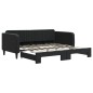 vidaXL Divano Letto con Letto Estraibile Nero 90x190 cm in Velluto vidaXL Divano Letto con Letto Estraibile Nero 90x190 cm in Velluto