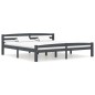 vidaXL Giroletto senza Materasso Grigio Scuro 200x200 cm Legno Pino vidaXL Giroletto senza Materasso Grigio Scuro 200x200 cm Legno Pino
