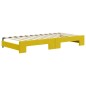 vidaXL Divano Letto Estraibile con Materassi Giallo 90x200 cm Velluto