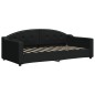 vidaXL Divano Letto Estraibile con Materassi Nero 90x190 cm in Tessuto vidaXL Divano Letto Estraibile con Materassi Nero 90x190 cm in Tessuto