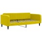 vidaXL Divano Letto Estraibile con Materassi Giallo 100x200 cm Velluto