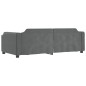 vidaXL Divano Letto Estraibile Cassetti Grigio Scuro 80x200cm Tessuto vidaXL Divano Letto Estraibile Cassetti Grigio Scuro 80x200cm Tessuto