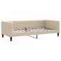 vidaXL Divano Letto Estraibile con Cassetti Crema 90x200 cm in Tessuto vidaXL Divano Letto Estraibile con Cassetti Crema 90x200 cm in Tessuto