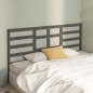 Testiera Letto Grigia 186x4x104cm in Legno Massello di Pino Testiera Letto Grigia 186x4x104cm in Legno Massello di Pino