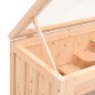 vidaXL Gabbia per Criceti 60x35,5x42 cm in Legno Massello di Abete vidaXL Gabbia per Criceti 60x35,5x42 cm in Legno Massello di Abete