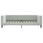 vidaXL Divano Letto Estraibile Cassetti Grigio Chiaro 100x200 Velluto vidaXL Divano Letto Estraibile Cassetti Grigio Chiaro 100x200 Velluto