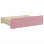 vidaXL Divano Letto Estraibile con Cassetti Rosa 80x200 cm Velluto vidaXL Divano Letto Estraibile con Cassetti Rosa 80x200 cm Velluto