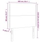 Testiere 2 pz Biancho 100x5x78/88 cm in Similpelle Testiere 2 pz Biancho 100x5x78/88 cm in Similpelle