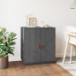 Credenza Grigia 65,5x40x75 cm in Legno Massello di Pino Credenza Grigia 65,5x40x75 cm in Legno Massello di Pino