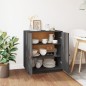 Credenza Grigia 65,5x40x75 cm in Legno Massello di Pino Credenza Grigia 65,5x40x75 cm in Legno Massello di Pino