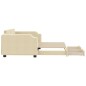 vidaXL Divano Letto Estraibile con Cassetti Crema 100x200cm in Tessuto vidaXL Divano Letto Estraibile con Cassetti Crema 100x200cm in Tessuto