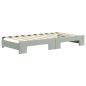 vidaXL Divano Letto Estraibile Cassetti Grigio Chiaro 90x190cm Velluto vidaXL Divano Letto Estraibile Cassetti Grigio Chiaro 90x190cm Velluto