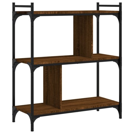 vidaXL Libreria Rovere Marrone 3 Ripiani 76x32x88 cm Legno Multistrato