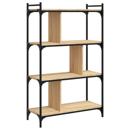 vidaXL Libreria Rovere Sonoma 4 Ripiani 76x32x123 cm Legno Multistrato