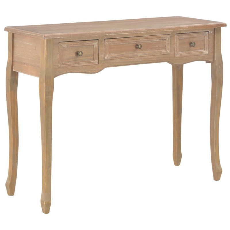 280047 vidaXL Dressing Console Table with 3 Drawers Brown 280047 vidaXL Dressing Console Table with 3 Drawers Brown