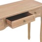280047 vidaXL Dressing Console Table with 3 Drawers Brown 280047 vidaXL Dressing Console Table with 3 Drawers Brown